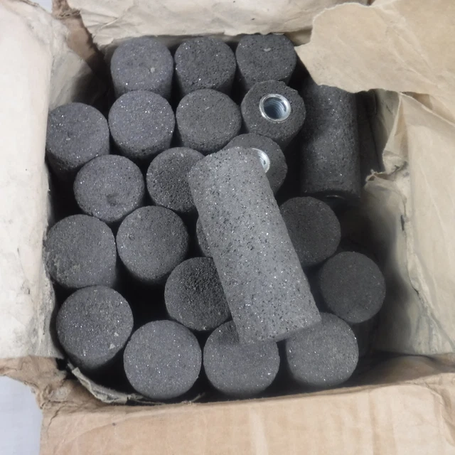 25x Norton NorZon III 1-1/2"x 3-1/2" Grinding Cylinders 5/8"-11 NCRH Steel