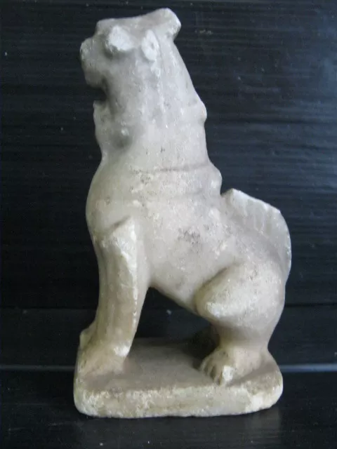Antique Burmese 19th Century Mandalay style Chinthe marble sculpture