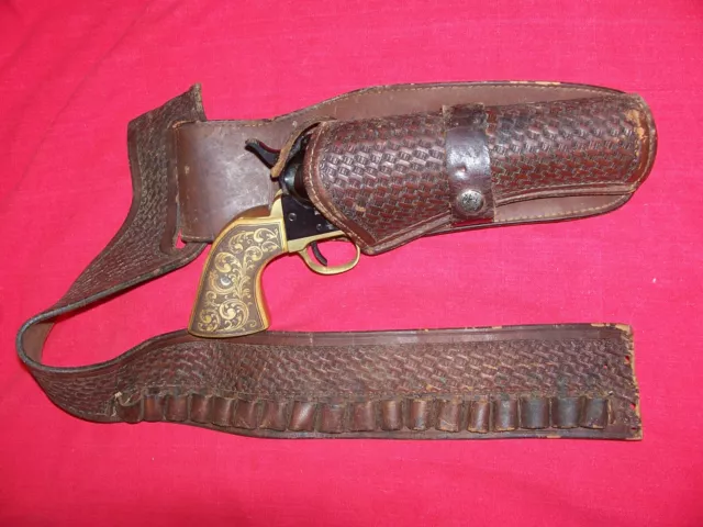 ASIS OLD VIKING Colt SAA Holster Gun Belt 45 Pistol Leather Cowboy ...