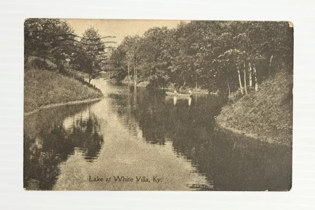 1911 Postcard Lake At White Villa, Kentucky KY, Kenton  County