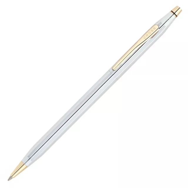 CROSS Classic Century Ballpoint Pen - Medalist Chrome and Gold - NEW