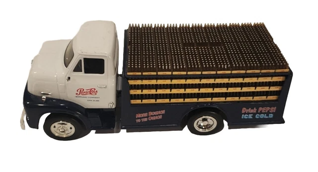 Vtg Ford 1953 C-500 BEVERAGE Pepsi Cola Delivery Truck Bank 1:30 Scale Rare