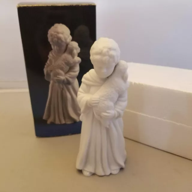 Avon Nativity Collectibles THE SHEPHERD BOY With Lamb Porcelain  Figurine