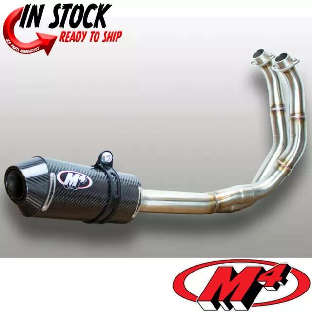 NEW YAMAHA R7 20212024 Full System M4 Exhaust With Carbon Fiber