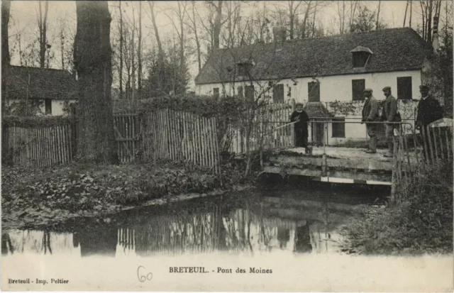 CPA BRETEUIL Pont des Moines (1207339)