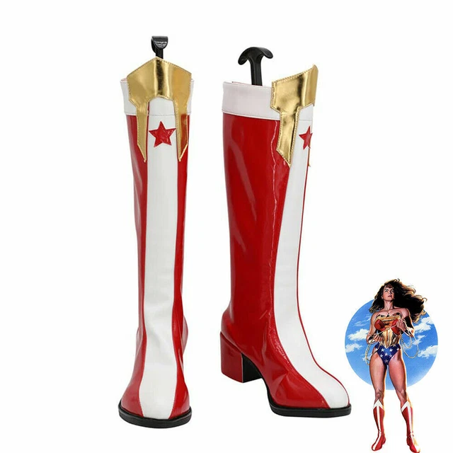 DC Comics Wonder Woman Shoes Diana Prince Cosplay Women Boots