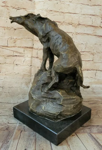 Large HOT CAST Horse Stallion Bronze Sculpture Art Deco Statue Decor Figurine 3
