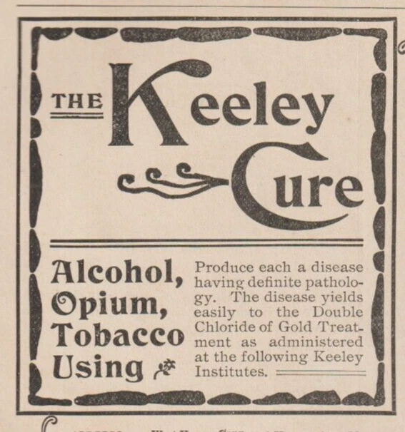 The Keeley Cure, Metropolitan Magazine, advertisement