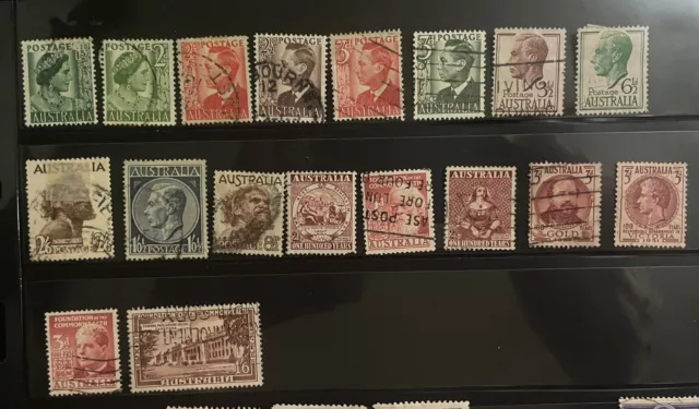 A Fat Set Of 1950s Australia stamps Used