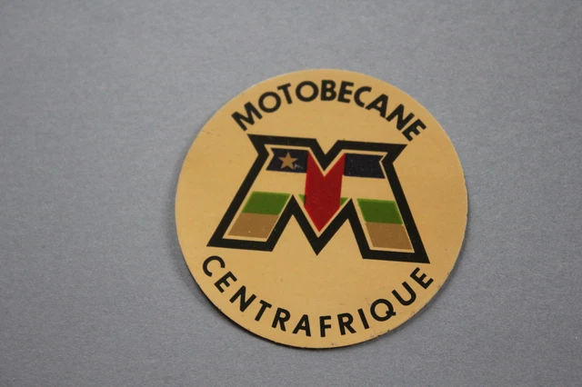 NZ Ancien autocollant MOTOBECANE concessionnaire cycle moto vélo Centrafrique