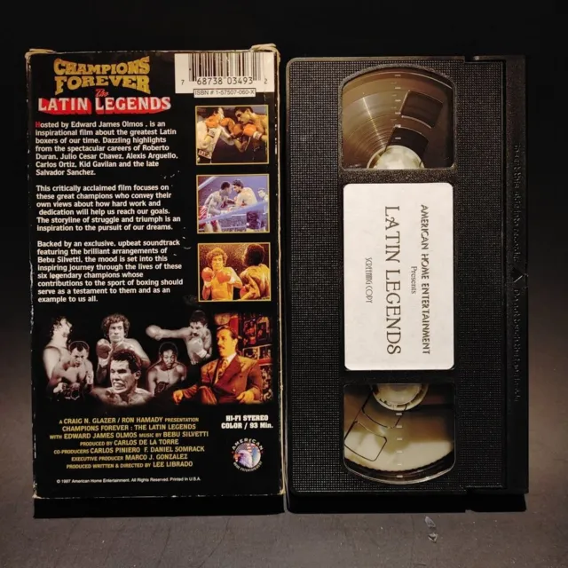 CHAMPIONS FOREVER LATIN Legends Boxing VHS VCR Tape $6.00 - PicClick