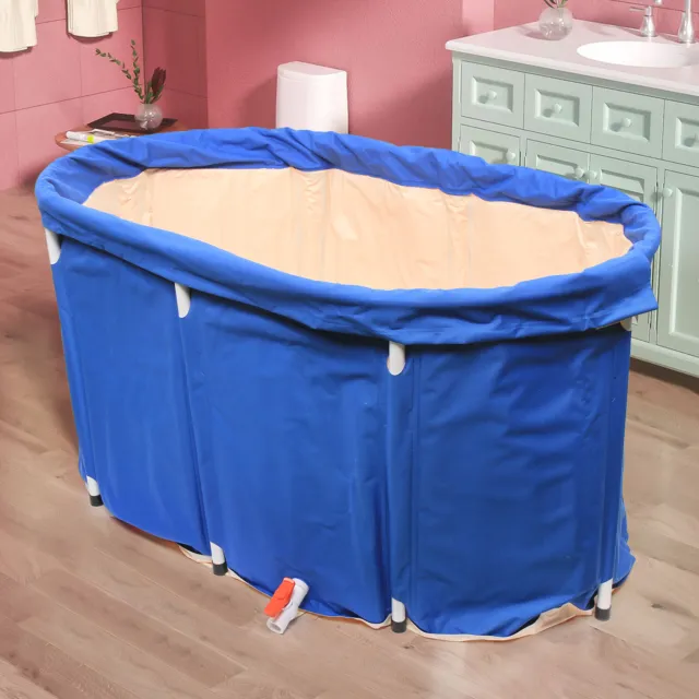 Nueva bañera plegable portátil para adultos spa cubo bañera de agua para interior exterior