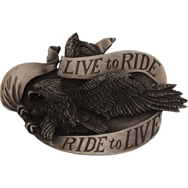 New Harley Davidson Motorcycle Live Ride Eagle Biker Rider NOS Vtg Belt Buckle