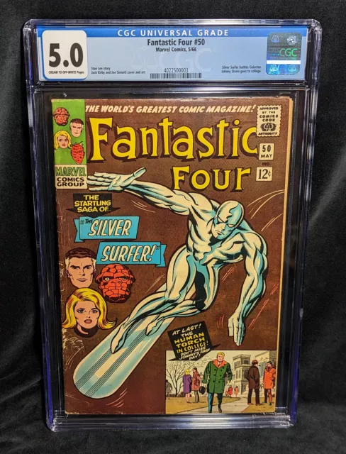 Fantastic Four # 50 (1966) CGC 5.0 1: Wyatt Wingfoot 3: Galactus, Silver Surfer