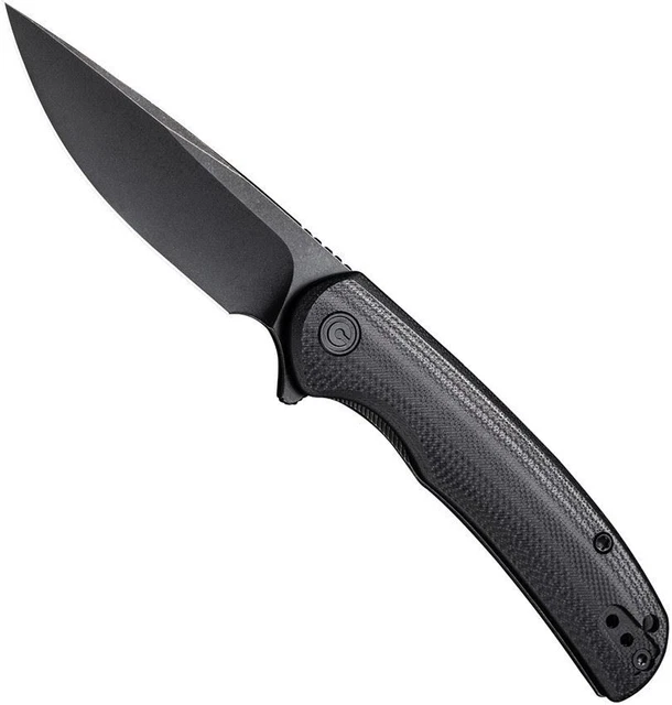 CIVIVI NOx Flipper Knife C2110C Black Stonewash Nitro-V Blade Black G-10
