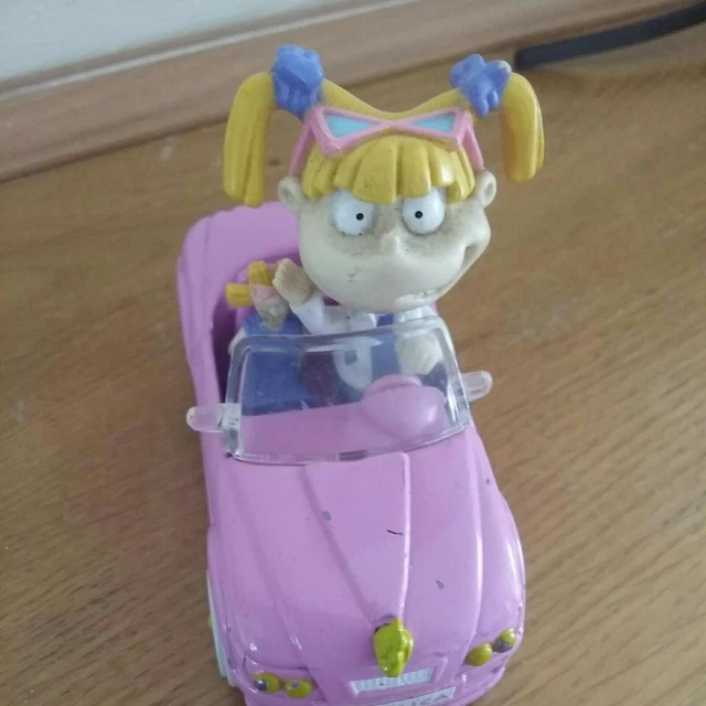 RARE VINTAGE ANGELICA Pickles (Rugrats) pink car die cast by 1999