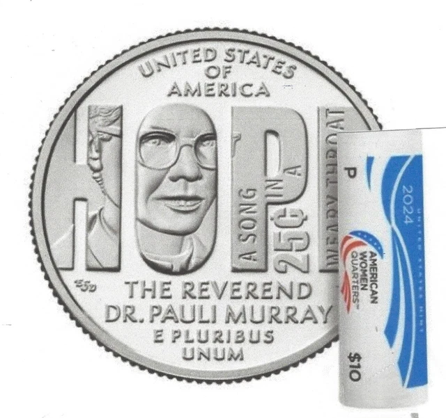 2024 D REVEREND Dr. Pauli Murray American Women Quarter HOPE BU