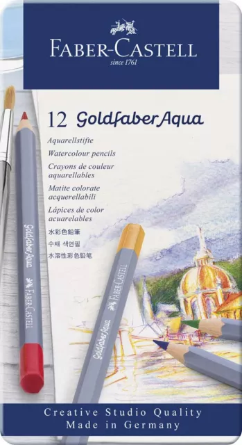 Astuccio Con 12 Matite Colorate Goldfaber Acquerellabili