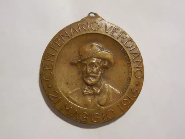 médaille du centenaire de naissance 1913 Giuseppe Verdi musicien théâtre...