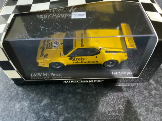 Minichamps 1/43 Porsche  BMW M1 Procar Lemans 1979