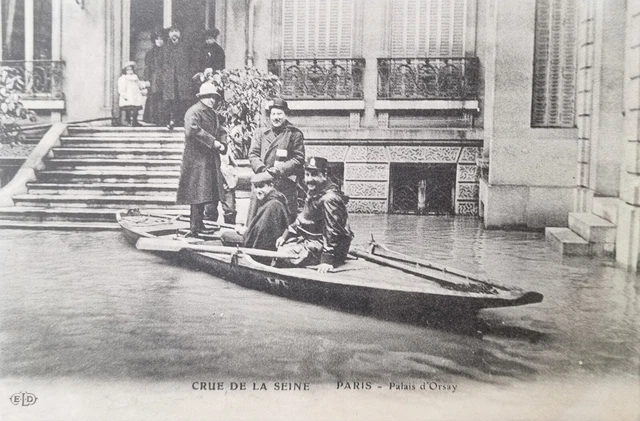 CPA Paris Floodations 1910 Palais D'Orsay Crue De La Seine