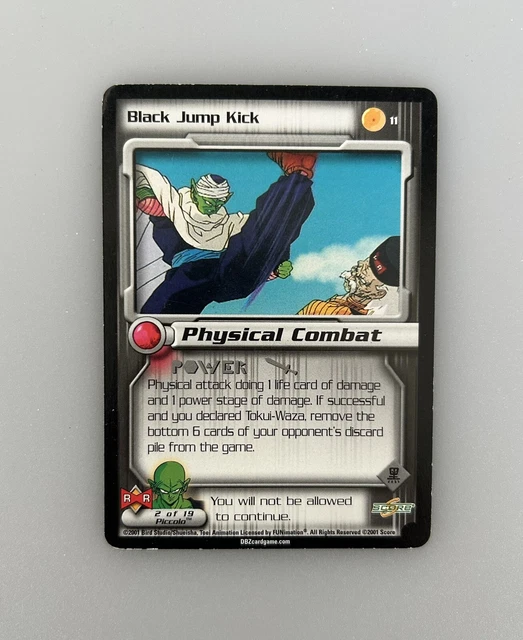 2001 Dragon Ball Z Android Saga Limited #11 Black Jump Kick ~ Common