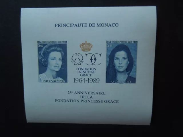 G1159  Monaco 1989  Block  46 U   Imperf   Scarce  Mnh