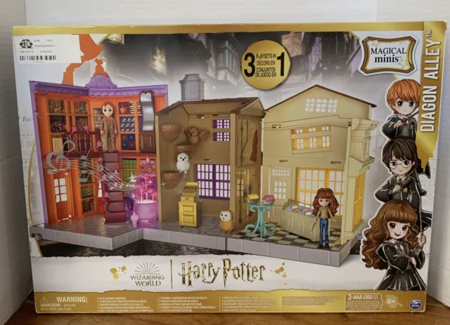 Wizarding World HARRY POTTER Magical Minis 3-in-1 DIAGON ALLEY PLAY SET ~ New