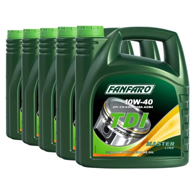 20 (5x4) Liter FANFARO TDI 10W-40