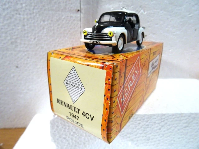 Norev 1/86 – Renault 4CV Orange – Miniature Collection – Boîte D’origine – Occasion