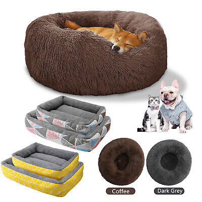 Washable Dog Bed Pet Plush Soft Warm Cushion Cat Mat Puppy Sleeping Kennel Nest