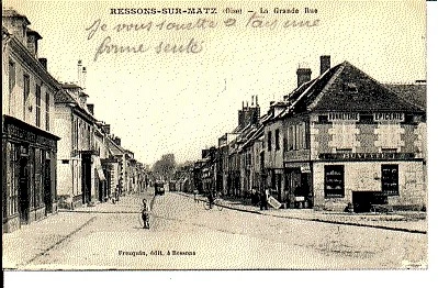 (S-58117) France - 60 - Ressons Sur Matz Cpa Bonneterie - Epicerie - Buvette