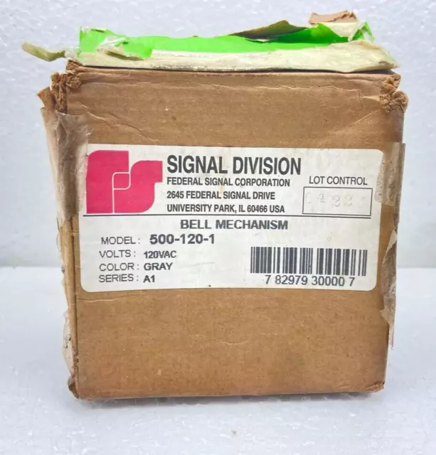 Federal Signal BELL MECHANISM MODEL 500-120-1 VAC120 USA