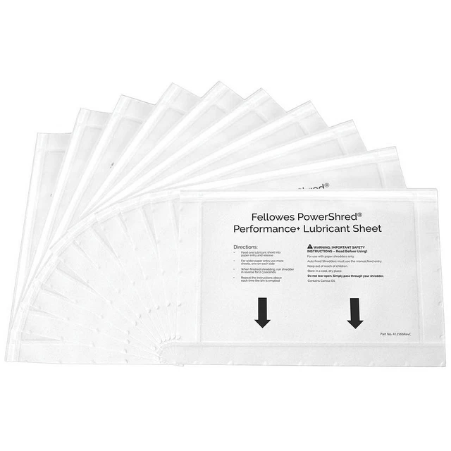 Fellowes Aktenvernichter-Ölblätter Powershred Performance