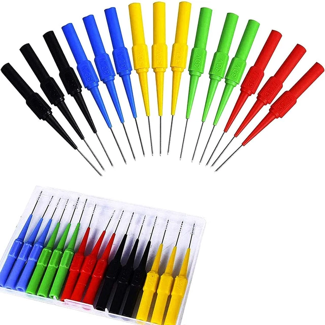Sonde Multimètre Testeur Silicone électrique Cordon flexible prise Banane Clip