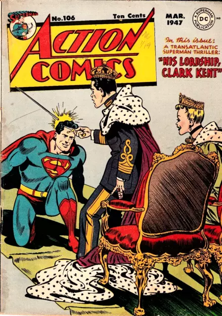 Books, Comics & Magazines, Action Comics 106, March 1947, GD-VG