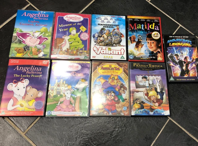 KIDS DVD BUNDLE Matilda, Valiant, An American Tail, Angelina Ballerina ...