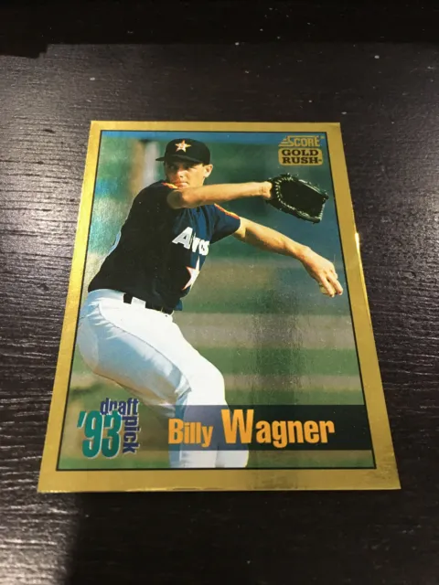 Billy Wagner Rookie "Gold Rush Foil " 1994 Score Houston Astros Rc Baseball Card