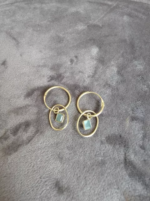 OLIVER BONAS GOLD hoop earrings 3.99 PicClick UK