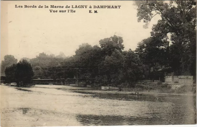 CPA Les Bords de la MARNE de LAGNY a DAMPART view of I'llle (120734)