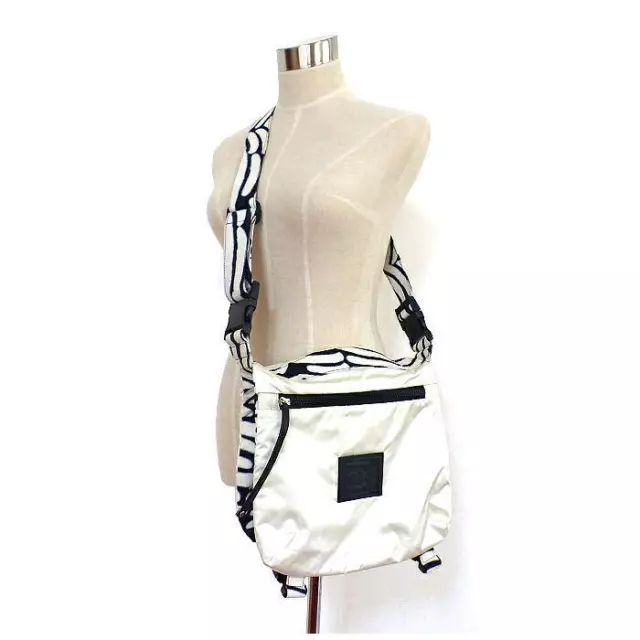 CHANEL SPORTS LINE Shoulder Bag Crossbody Enamel Nylon Navy Blue Unisex  A-0986 $556.66 - PicClick