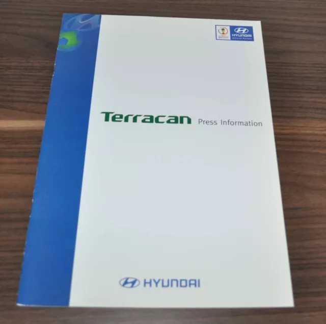 Hyundai Terracan Press Information Sales Brochure Prospekt EN