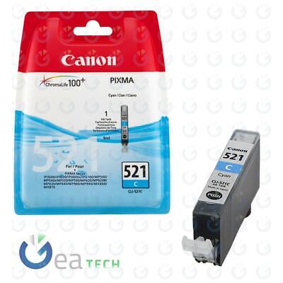 Canon Cartuccia D'inchiostro Originale  CLI-521 2934B009 Ciano CHROMALIFE 100+