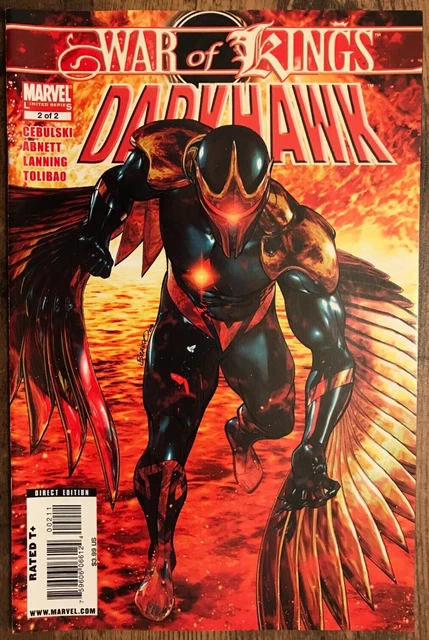 War Of Kings Darkhawk #2 Chris Powell PEGASUS Talon Peterson Cover NM/M 2009