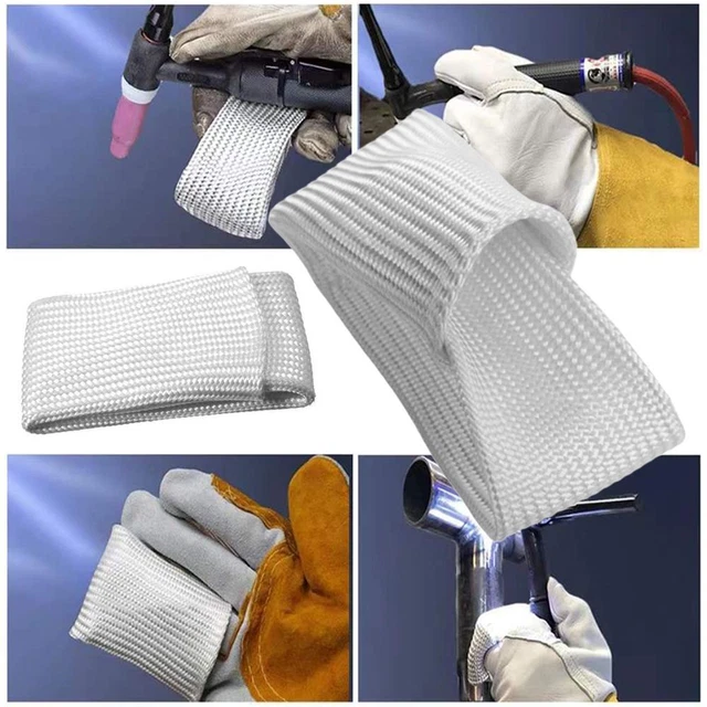 Fiber Soldering Tool TIG Gloves Welding Glove Heat Shield Cover Finger Guards