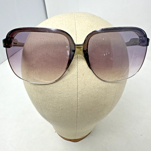 Surdimensionné Vintage Rétro Plat Bouclier Style Soleil Verres Métal Or