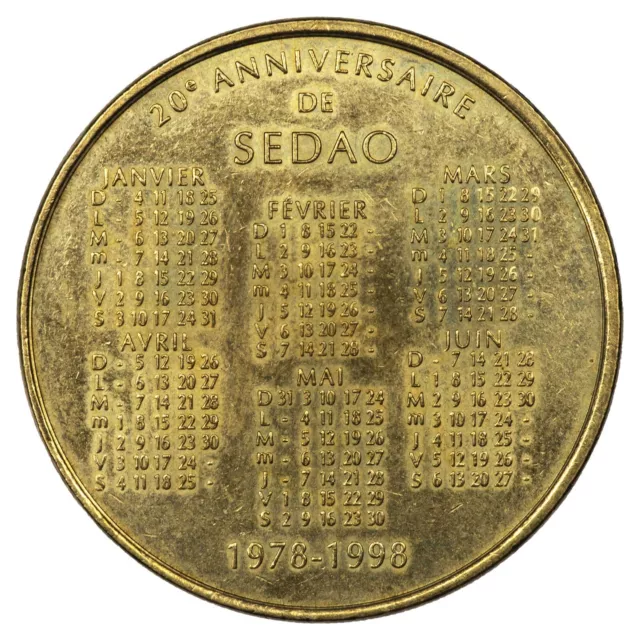 Francia Ficha Monnaie de Paris MDP 1978-1998 20e Aniversario De Sedao