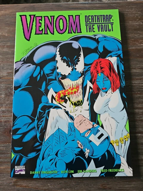 1993 Marvel Comics Venom Deathtrap: The Vault Graphic Novel Embossed Cover