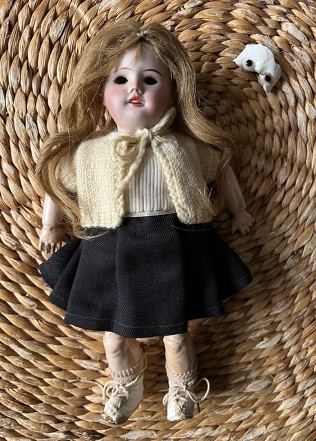 ANCIENNE POUPÉE BLEUETTE 1 Per. Jumeau 1905 Tête Porcelaine Intacte Habillé G&L EUR 6.800,00