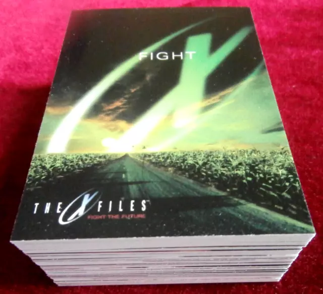 X-FILES - FIGHT THE FUTURE - Complete VINTAGE Base Set (72 cards) - Topps 1998